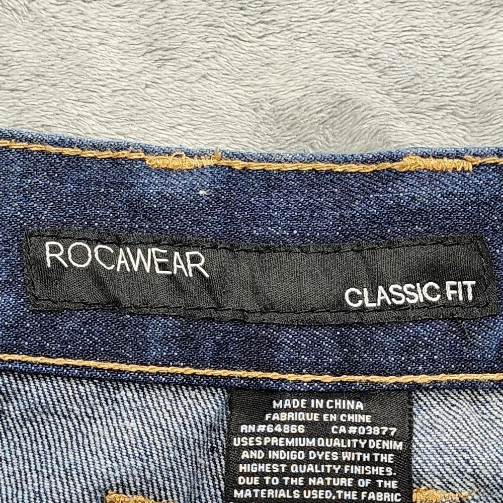 Vintage Rocawear Jeans Mens 46X32* Blue Classic Fit Baggy‎ Skater Grunge Y2K
